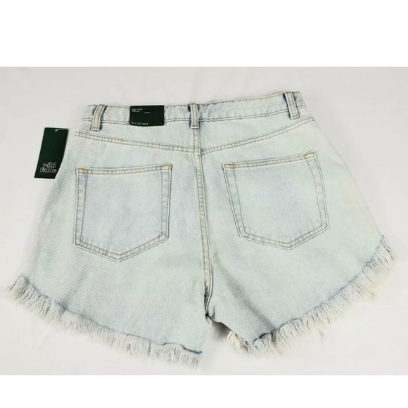 Women’s high-rise frayed hem jean short wild fabl - Picture 4 of 8